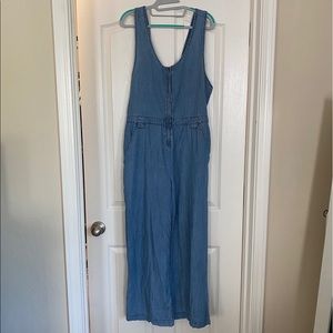 Denim wide-leg Jumpsuit overalls